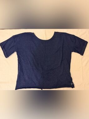 Victoria's Secret Navy Scoop Neck Short Sleeve Sweater